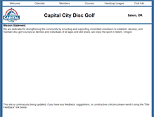 Tablet Screenshot of capitalcitydiscgolf.com